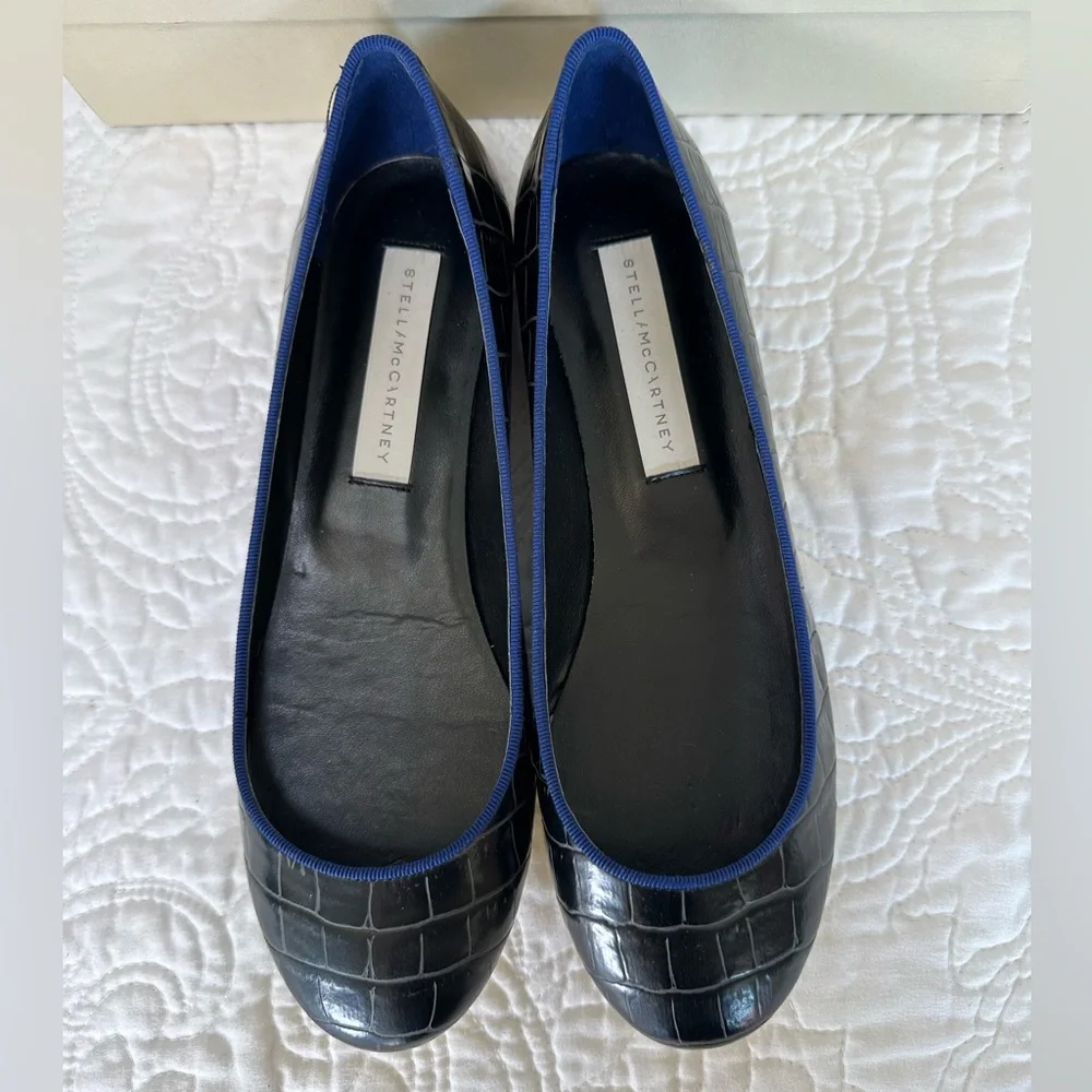 PRICE REDUCED! Stella McCartney Blue Ballet Flats Size 8 (38 EU) - Picture 6 of 10